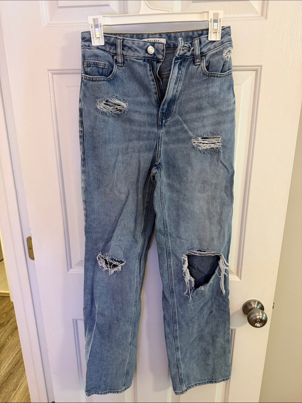 PacSun Light Blue Ripped Boyfriend Jeans